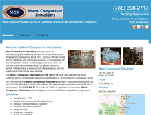 Tablet Screenshot of miamicompressor.net
